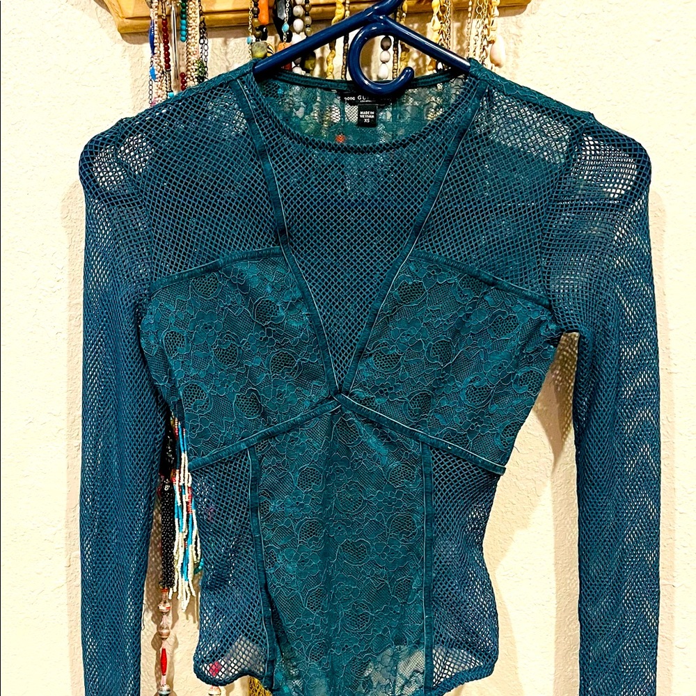 Guess XS Dark Green Bodysuit